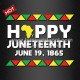 Happy Juneteenth Black History Iron On Transfers for Tee